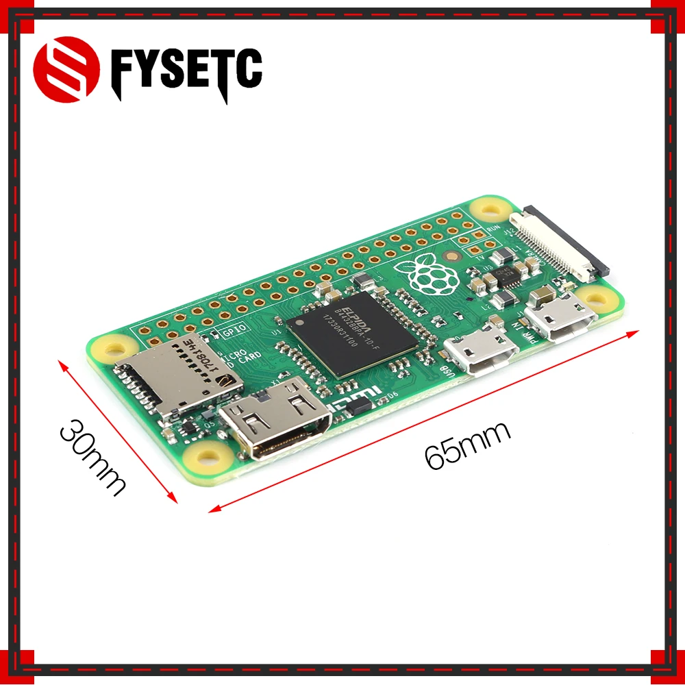 Raspberry Pi Zero Kit + акриловый корпус адаптер питания головка GPIO кабель блок 5 в 2 а США