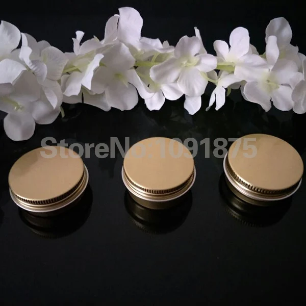 

Free shipping 50pcs/lot 10g 15g 20g gold aluminum tin,10ml 15ml 20ml gold aluminum cosmetic tin metal package container