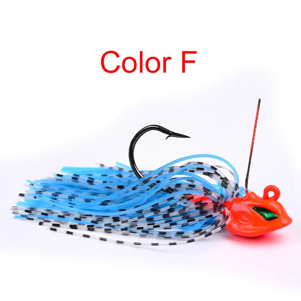 2/5/10pcs 15g 8CM Bass Lead Jig Hook Rubber Skirt Lure Soft Bait Single Hook Worm Hooks Fishing Tackles