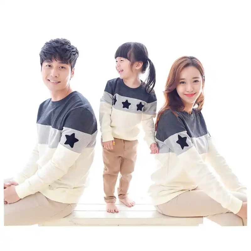 father mother baby dress