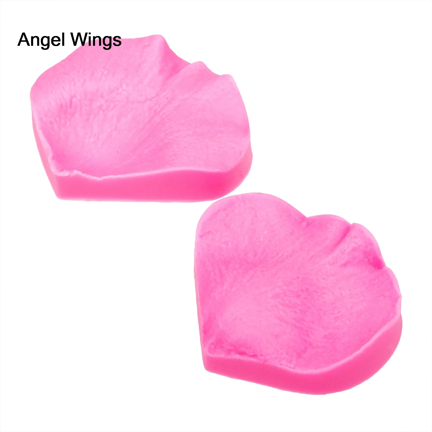 Angel Wings Food grade 3D силиконовая форма для помадки торта тиснение в виде лепестков розы