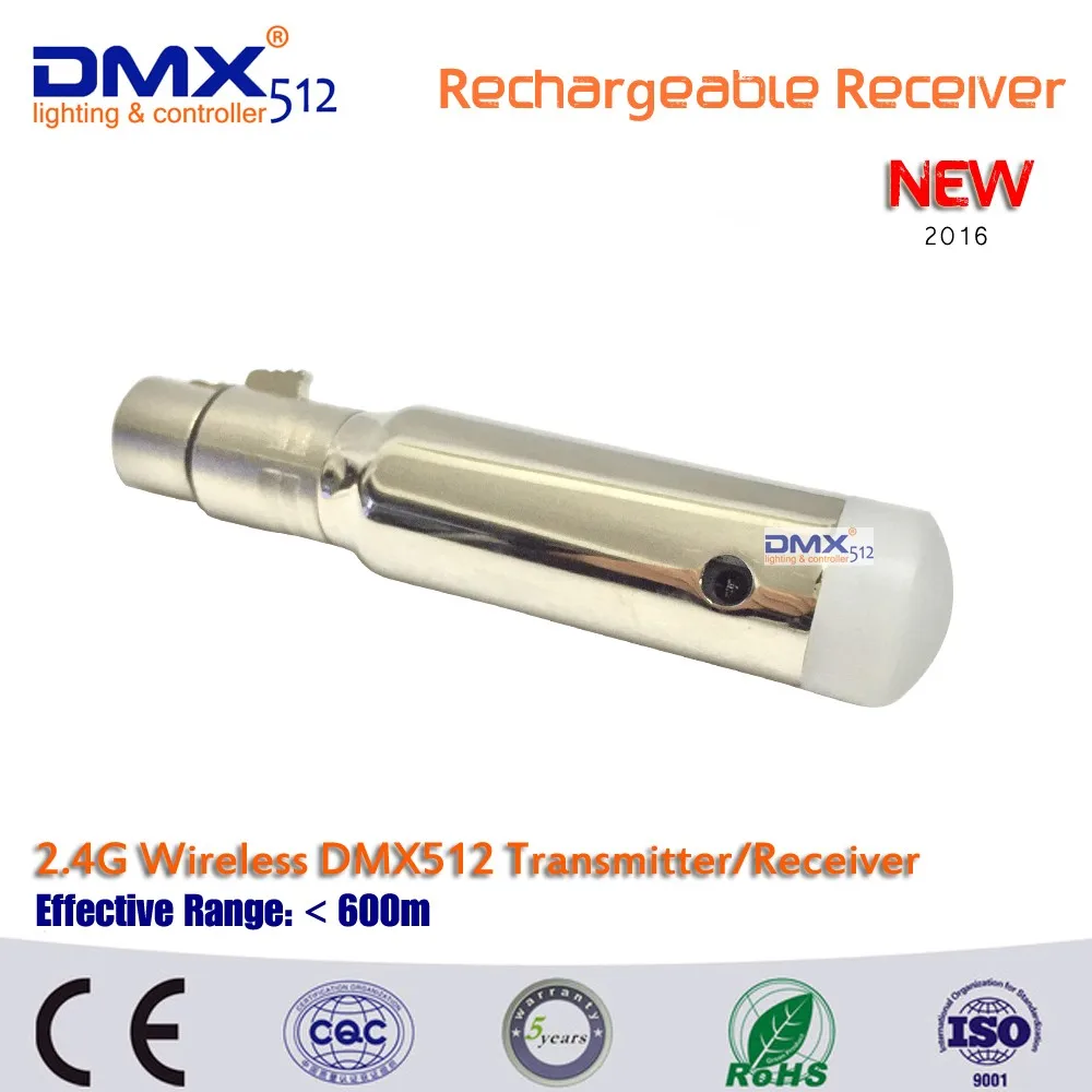 DHL Бесплатная доставка 2.4 ГГц DMX512 DMX Dfi DJ 2 шт. передатчик и 7 шт. приемник экстренной помощи Батарея