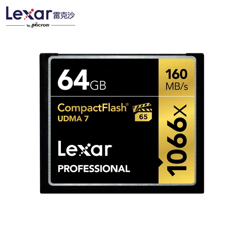 Lexar 160 МБ/с./с бренд 1066x128 Гб Compactflash Cf карта памяти для Dslr камеры Hd видеокамера 1080p 3d 4k Dv видео Dv Dev