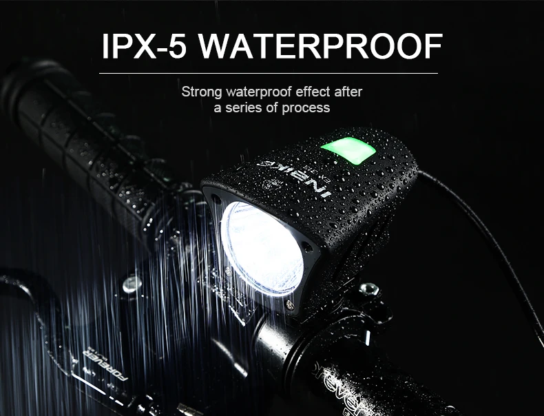Flash Deal INBIKE Bike Accessories Bike Light Bike Headlights USB Rechargable Safety Night Riding  Bicycle Light Waterproof MTB bicicleta 5