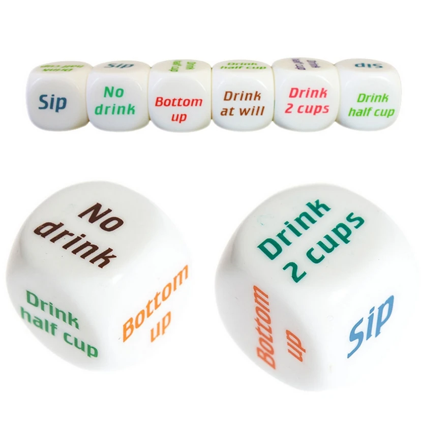 3pcs/lot 25mm 6 Sided Cubes Drinking Dice Fun Bar KTV Party Dice game entertainment Dice