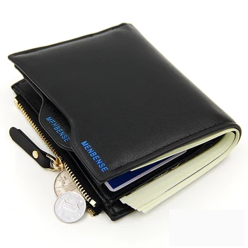 

Menbense Wallet Men Soft Leather wallet with removable card slots multifunction men purse male clutch top quality 820-2
