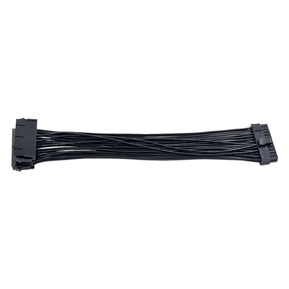 CHIPAL 30CM Three Dual PSU Cable Extension Adapter ATX 20+4 24Pin Power Supply Sync Starter Extender ADD2PSU Riser Converter,psu extension cable