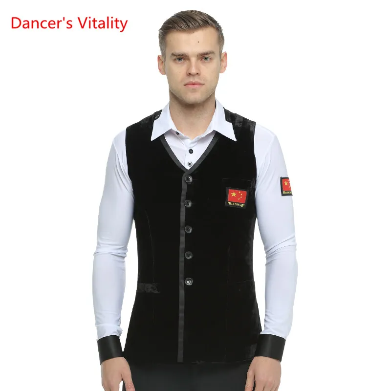 Adult Man's Ballroom Dance Wear Waistcoats Waltz/Tango/Ballroom/Latin Dance Tops For Man Stage Performance/Competition clothing