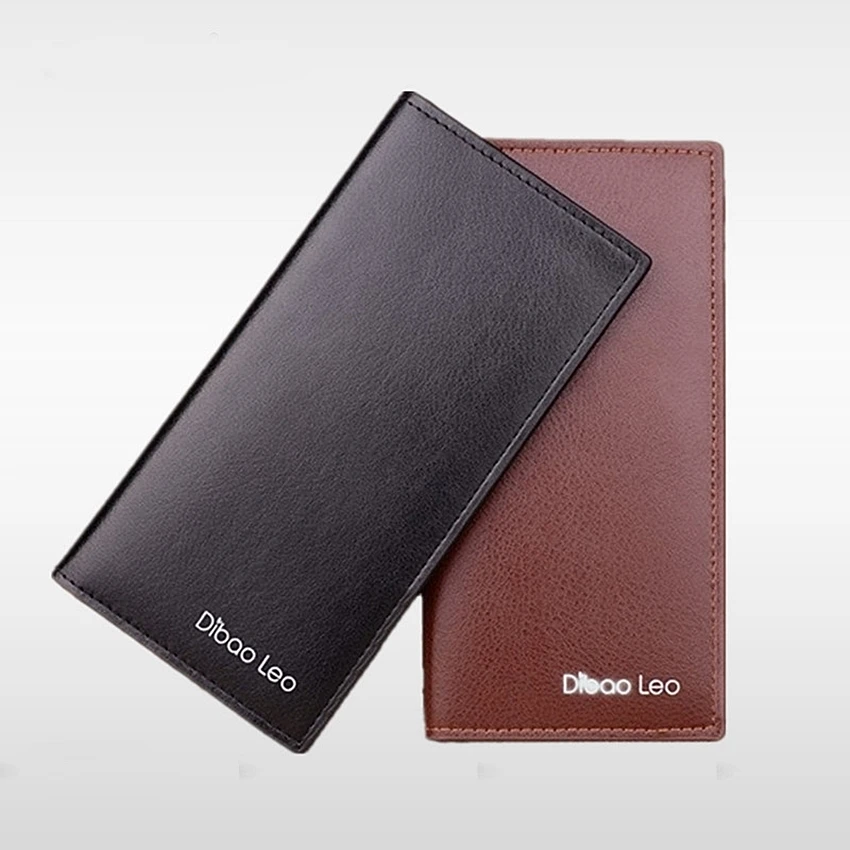 2016 New Black Long Wallets Men Bag Leather Wallet Purse Luxury Brands Design Leather Pu Men Wallets Busines Organizer M1034