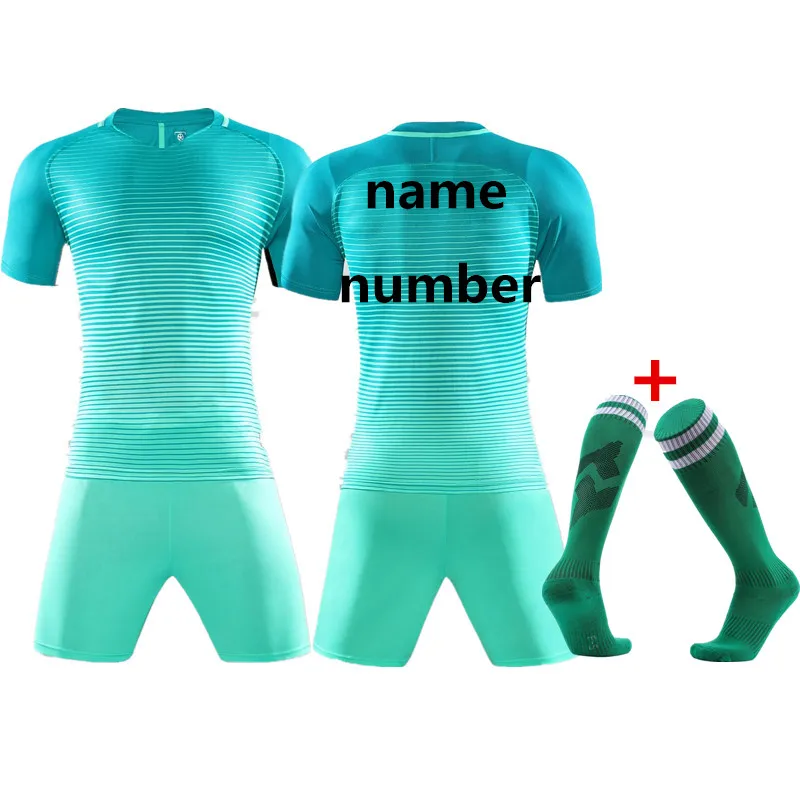 Лидер продаж; спортивная одежда для мальчиков и девочек; детская одежда для активных занятий футболом; детская спортивная одежда; Джерси; печать номера; QD011 - Цвет: picture is correct