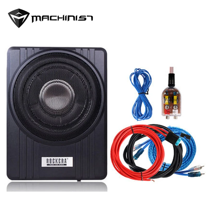 Car Ultra thin subwoofer modified heavy bass 8 inch 12V Auto Active