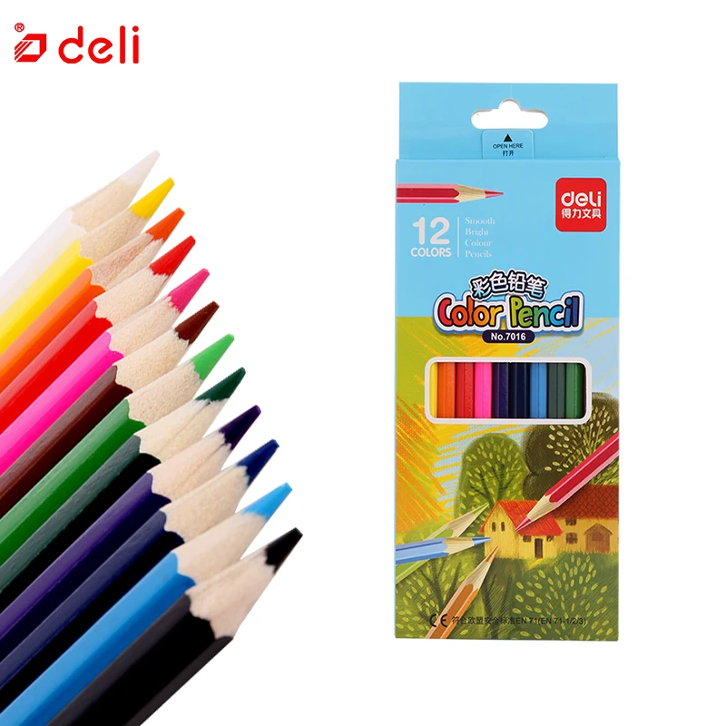 Buy Deli Colored Pencil Safe Non toxic Professional Color Pencil Set For