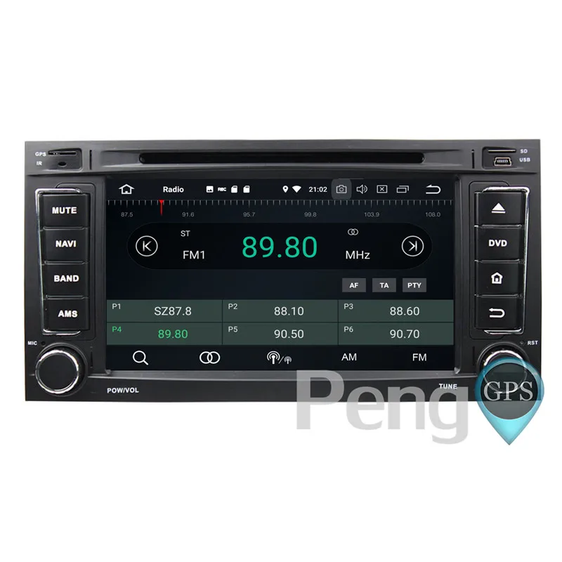 Sale 2 Din Android 8.0 Car CD DVD Player 8Core GPS Navigation for VW TOUAREG MULTIVAN 2002-2012 Stereo 1080P HD Screen Autoradio 3
