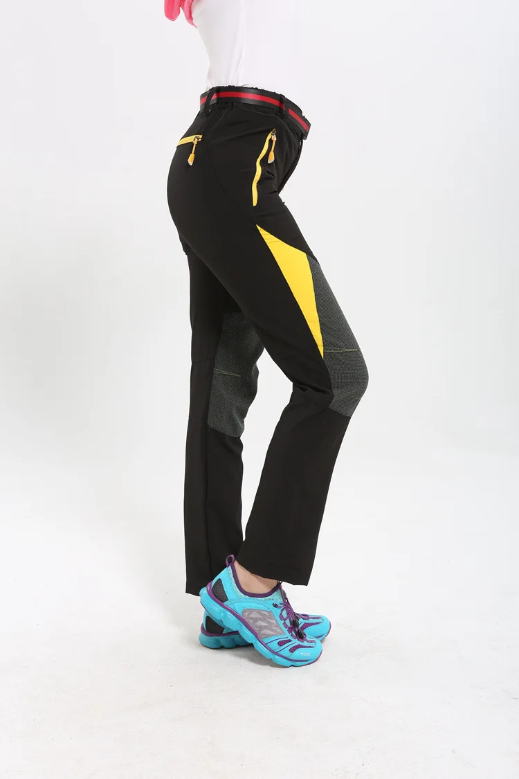 Новые летние походные брюки для женщин и мужчин, ультралегкие быстросохнущие спортивные брюки для охоты и треккинга, рыболовные пары 8 цветов, S-XXXL - Цвет: Women black