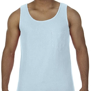Comfort Colors 9330-Chambray-XL Adult Pocket Tank Top Chambray - Extra Large (1)