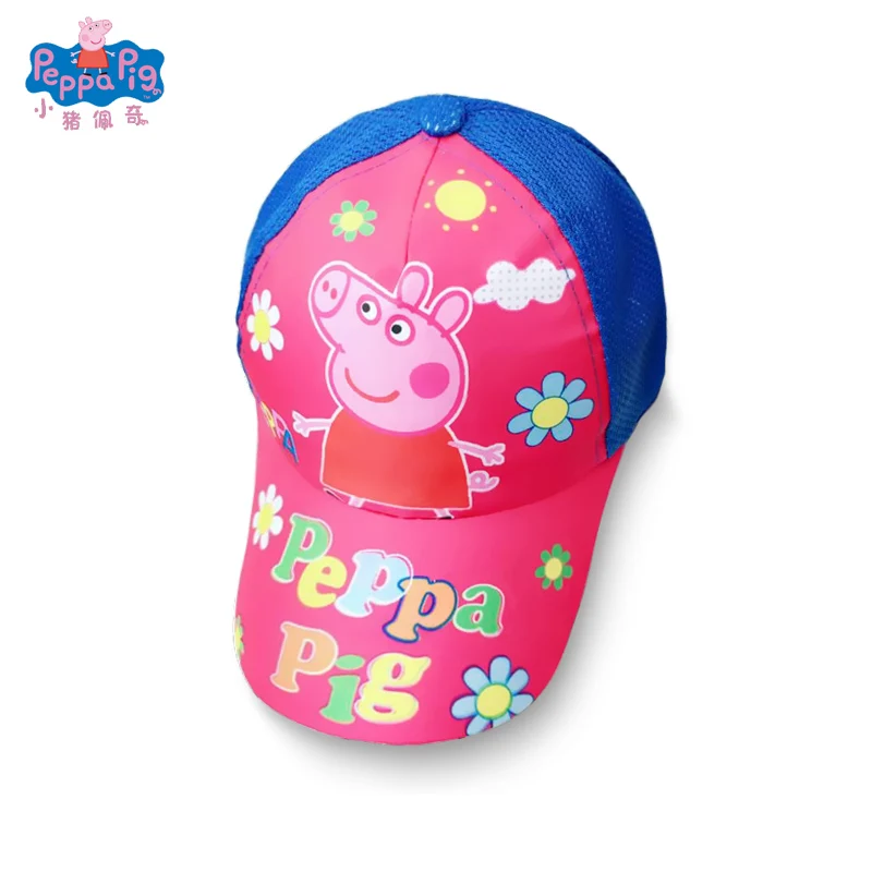 Peppa шапка со Свинкой бейсболка головной убор дышащий блок солнце прохладное лето хлопок от 2 до 10 лет фигурки подарки для детей