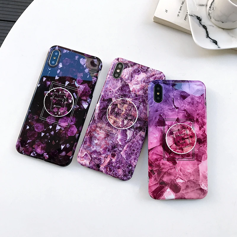 

H.X.S For NEW polished marble air bag holder mobile phone case \NEW apple iphone XS Max air bag holder mobile phone case