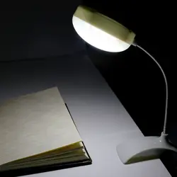 Гибкая Clip-on настольная лампа светодиодный зажим чтение занавески для спальни ноутбук стол яркий свет