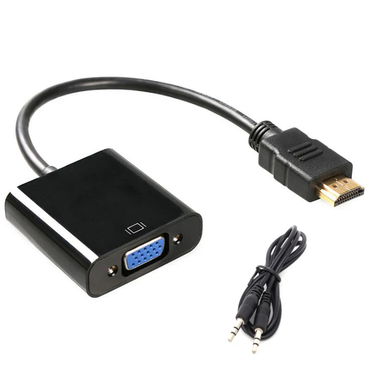 20 шт./лот HDMI в VGA конвертер Кабель-адаптер для ноутбука DVD плеер HDMI вход в VGA выход