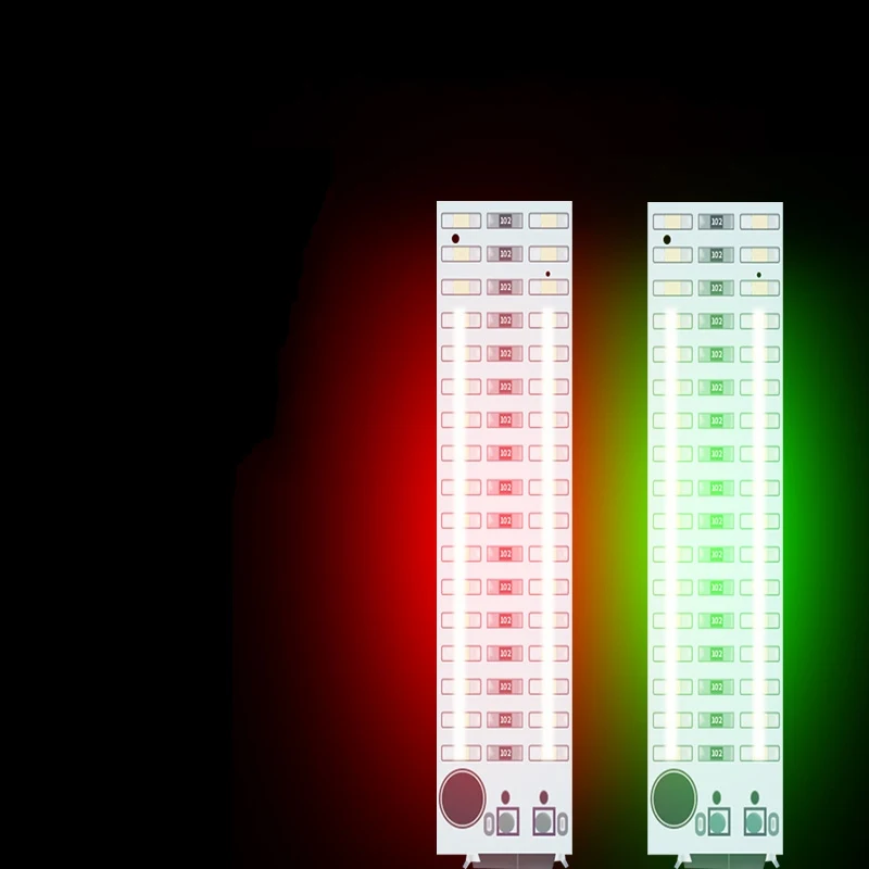 2x17 светодиодный USB индикатор уровня голосового управления VU измерительный усилитель доска музыкальный спектр индикатор уровня громкости светильник