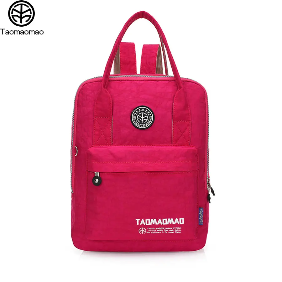 

New 2017 Women Backpack Waterproof Nylon 8 Colors Lady Women's Backpacks Female Casual Travel bag zipper Bags mochila feminina