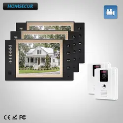 HOMSECUR 8 " Видеодомофон Система + Открытый Мониторинг для Квартиры TC011-W + TM801R-B