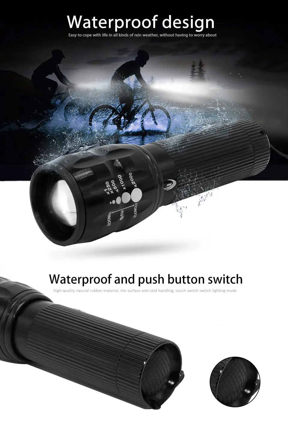 Discount FTW Bicycle Light 7 Watt 2000 Lumens 3 Mode Bike Q5 LED Bike Light lights Lamp Front Torch Waterproof lamp + Torch Holder BL000 4 Discount FTW Bicycle Light 7 Watt 2000 Lumens 3 Mode Bike Q5 LED Bike Light lights Lamp Front Torch Waterproof lamp + Torch Holder BL000 4