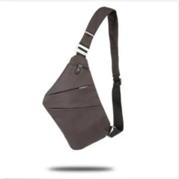 

Men's Chest Pack New Soild Color Canvas Shoulder Bags Males Fashionable Single Shoulder Waterproof Nylon Crossbody Bags Hot Sale