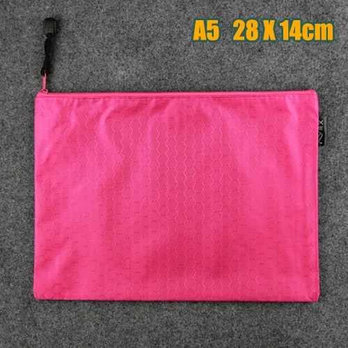 

good A5 B5 Color Canvas File Folder Durable Zipper Document Bag Waterproof Paper File Folders