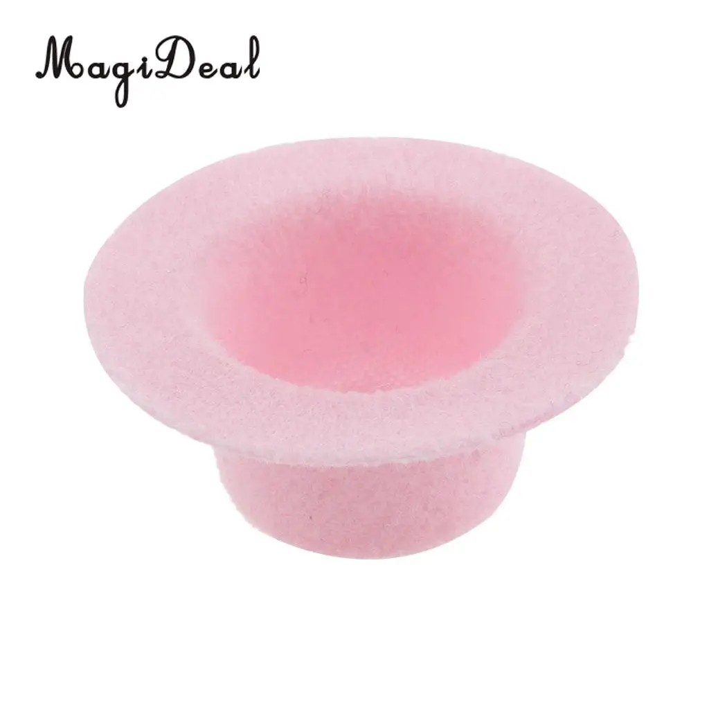 MagiDeal 1Pc 1/12 Scale Dolls House Miniature Bowler Polyester Hat for Party Dance Stage Show Children Lovely Toy Acce 4 Colors