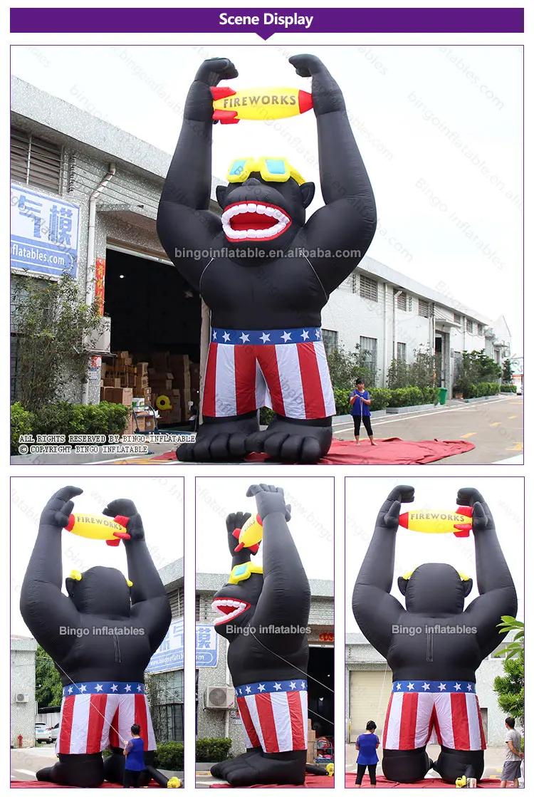 BG-C0181-Inflatable giant gorilla_2