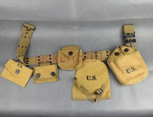 WWII США Армейское снаряжение Пояс Лопата столовая Компас Чехол чехол
