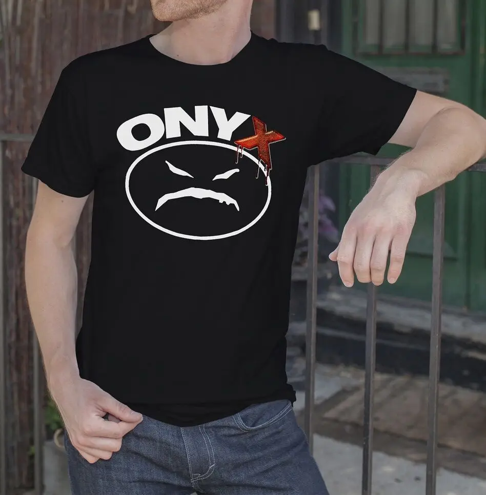 ONYX Men Black T shirt Rap Hip Hop Fan Mad Face Logo Tee ShirtTShirts AliExpress