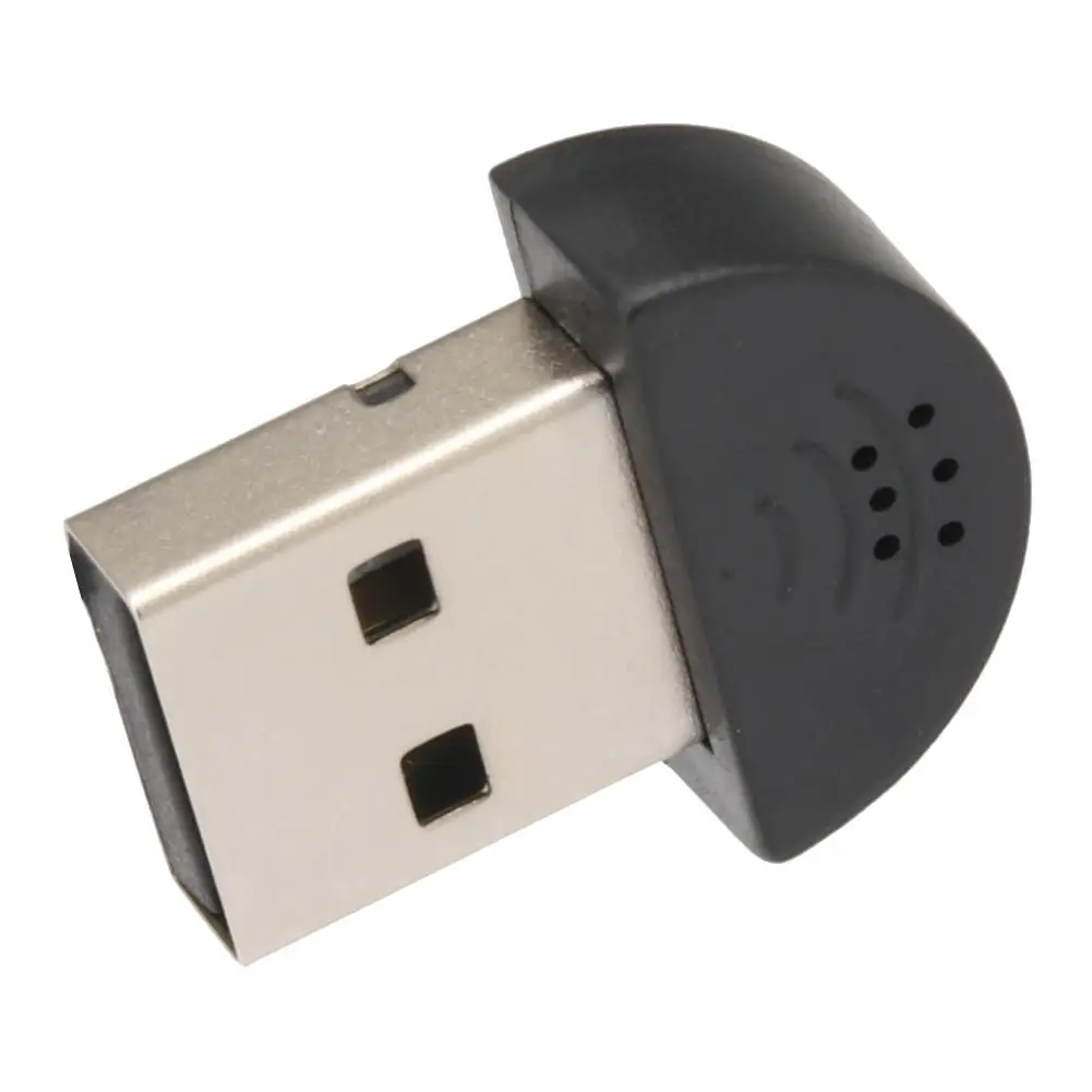 Мини USB микрофон для ПК компьютера ноутбука настольный аудиоадаптер USB2.0