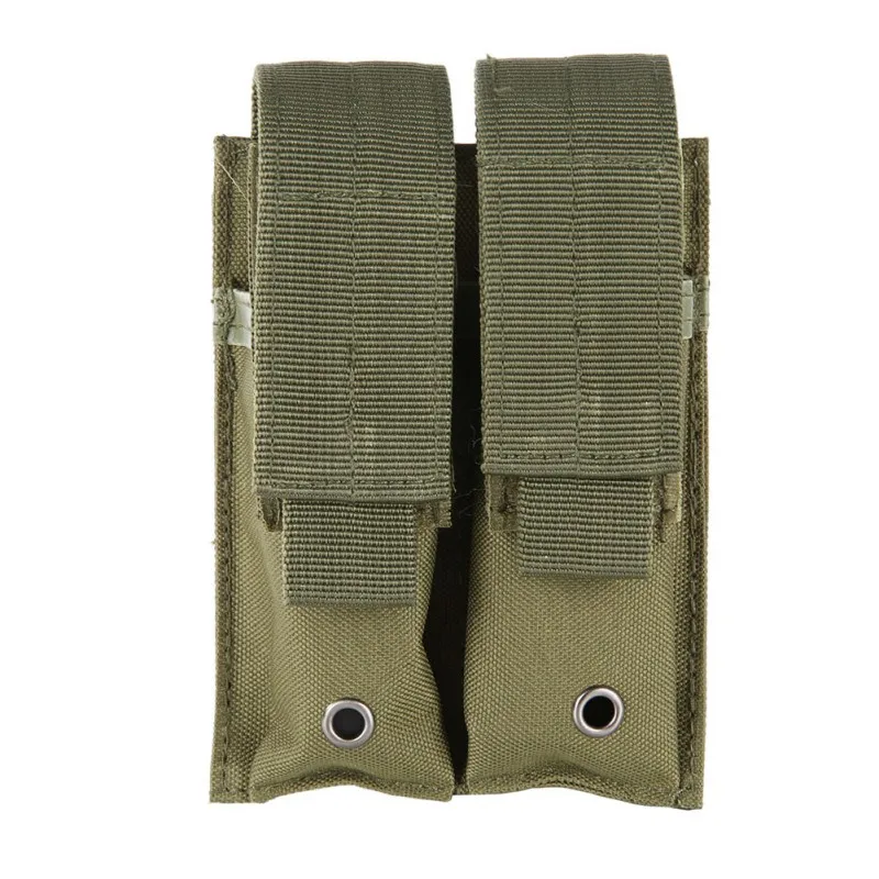 Multicolor Nylon 600D Tactical Molle Dual Double Pistol Mag Magazine Pouch Close Holster 9MM Outdoor Airsoft Combat Military