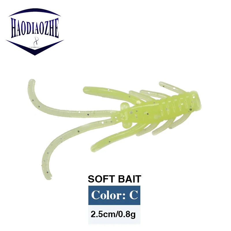 HAODIAOZHE мягкие приманки 10 шт./лот личинки силиконовые Swimbaits isca искусственная Мягкая