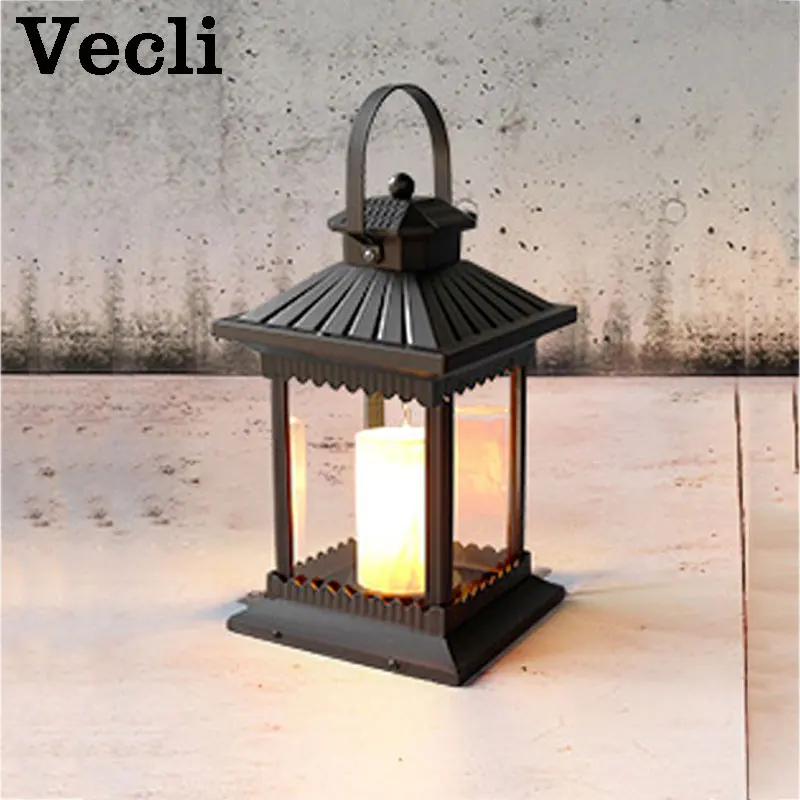 

Outdoor waterproof pillar lamp lawn lighting garden landscape lamp outside home villa European style floor lights