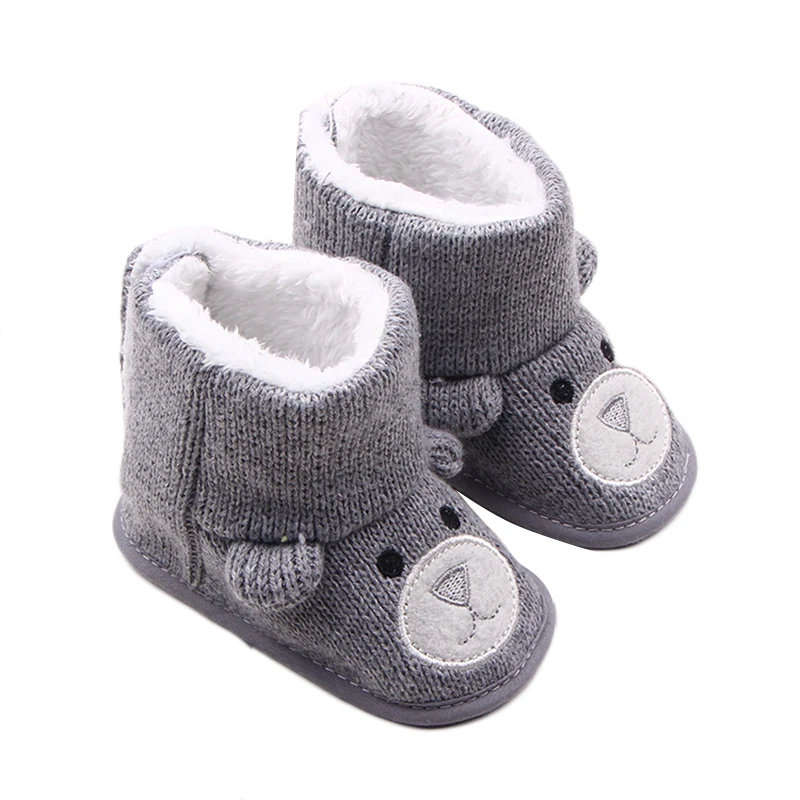 Baby First Walkers Winter Warm Baby Boy Shoes Knitted Sweaters Boots