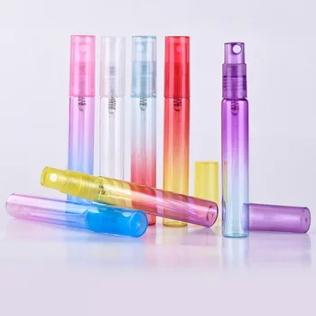 

8ml Gradient Color Empty Essential Oil Perfume Bottle 10cc Roller Ball Thick Glass Roll On Durable For Travel Supplies Costemic