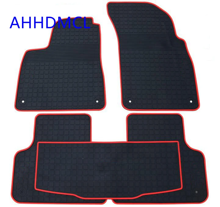 AHHDMCL Car Rubber Floor Mat Non Slip Mats Feet Rugs For Audi Q7 Left