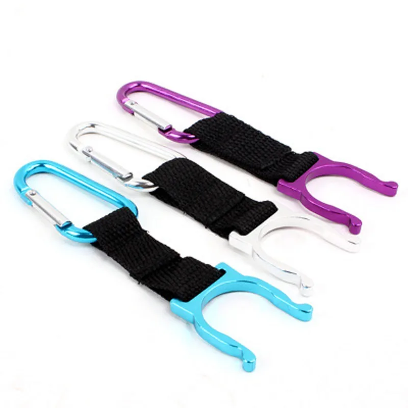 3pcs/lot Outdoor Portable Water Bottle Hanger Aluminum Alloy Backpack