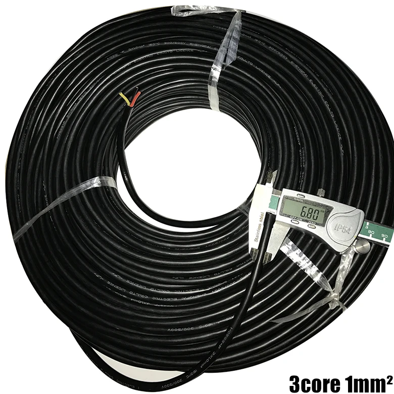 Силиконовый провод в обшивке 2 ядра 3 ядра 4 ядра 0,5 1,5 квадратных высокая термостойкость многожильный луженый медный сердечник провод