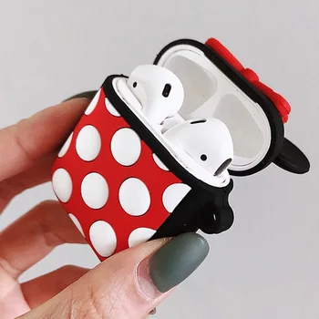 

For Apple Airpod Case Cute Minnie Mickey Mouse Wireless Earphone Cases For Airpods Cover Soft Silicone Protective Skin Founda