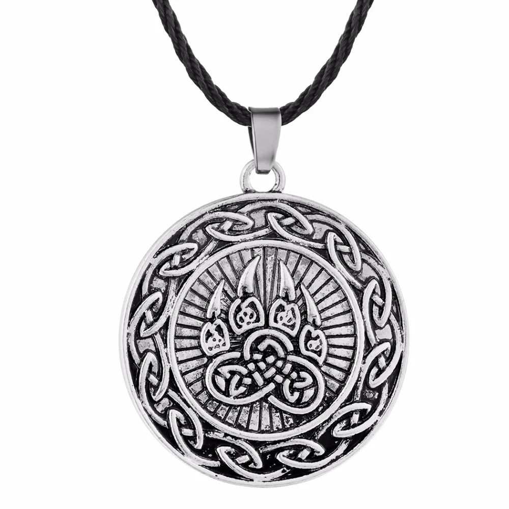 Nostalgia Simbolo Del Dio Slavo Arding Veles Bear Paw Amuleto Ciondolo Buona Fortuna Collana Con Ciondoli Wicca Talisman Jewellery