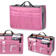 Fashion Women makeup Multifunction Organizer Bag lady Travel Cosmetic Bag Insert Pouch Toiletry Handbag Storage Bag