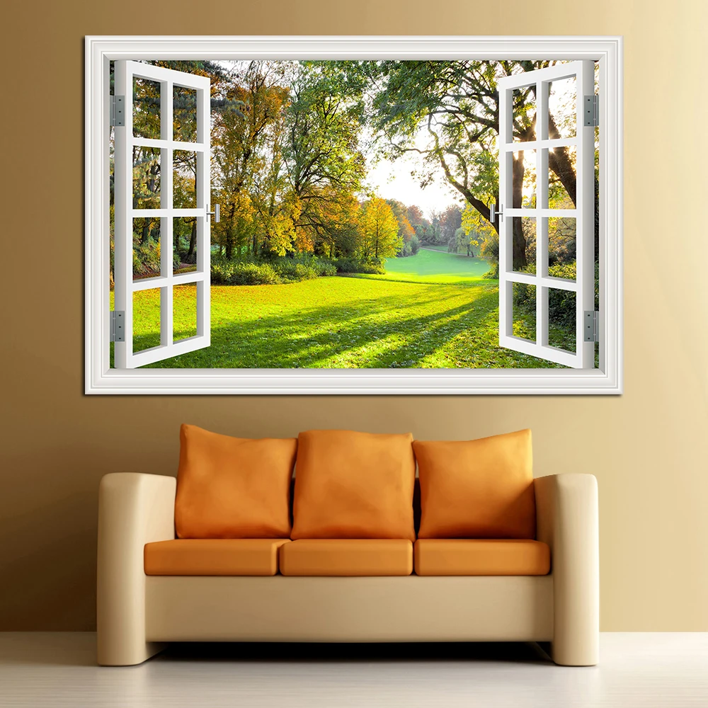 Amazing-Forest-Tree-3D-Wall-Sticker-Removable-Window-View-Landscape-Wallpaper-Home-Decor (2)