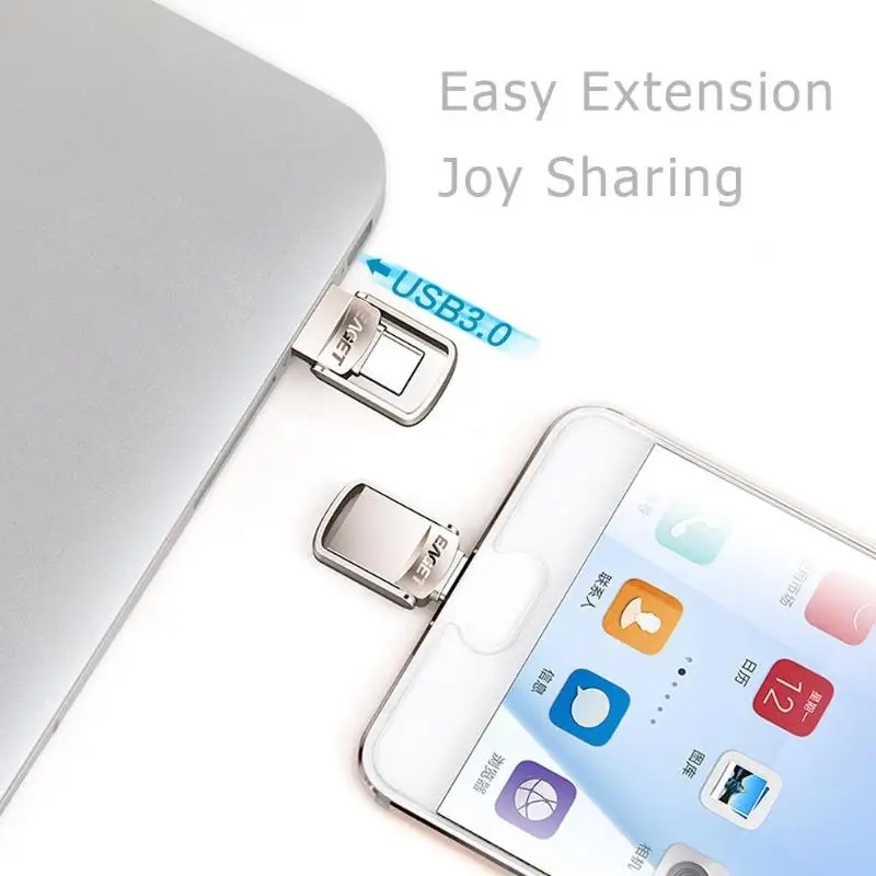 Металлический USB флеш накопитель EAGET CU20 32 ГБ 64 128 3 0 Type C OTG флэш для телефона