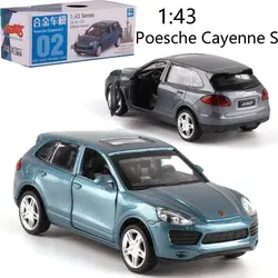 1:43 Масштаб Cayenne S литая металлическая модель автомобиля для коллекции друзей подарок для детей