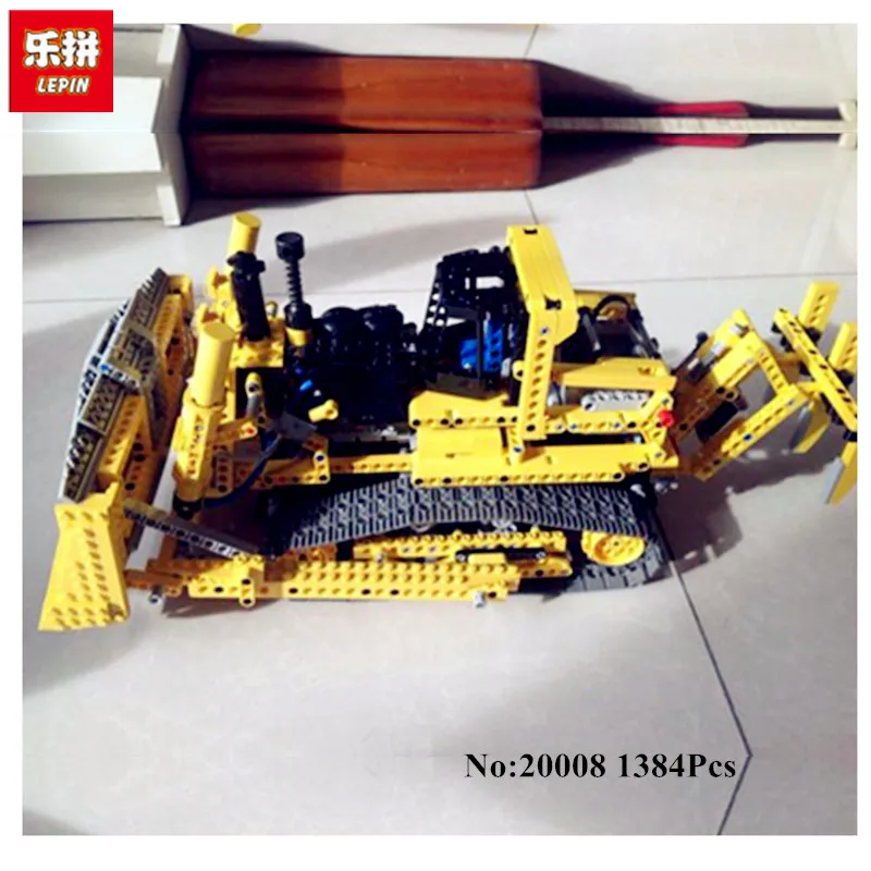 

LEPIN 20008 1384PCS technic series remote contro lthe bulldozer Model Assembling Building block Bricks kits Compatible 42030