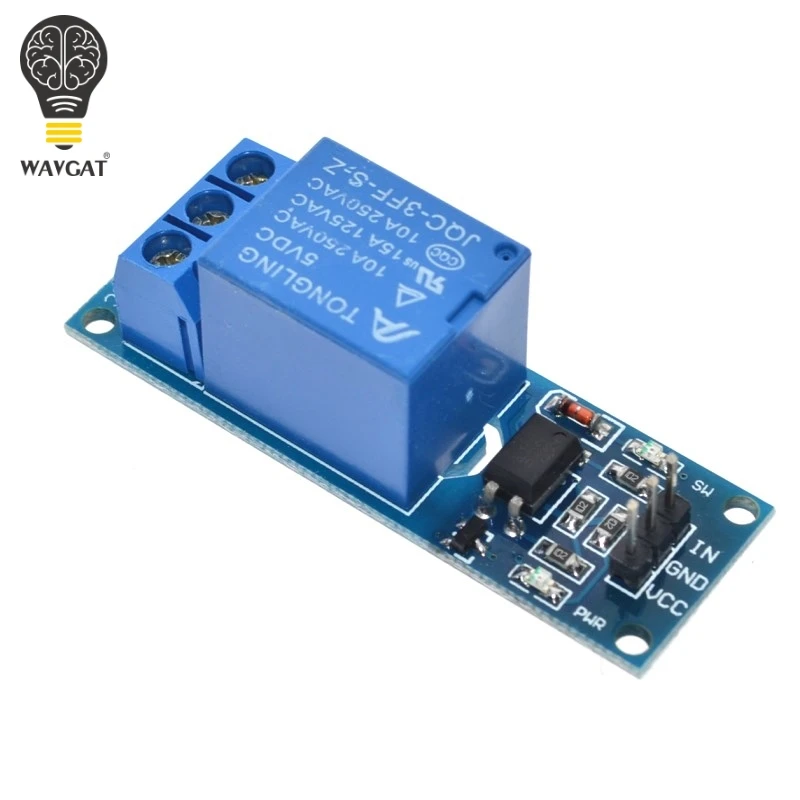 1-Channel 5V Relay Module opto-isolator high level trigger